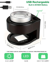 Compact USB Treasure Magnifer 60x